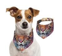 Pañuelo de algodón de doble cara para cumpleaños de perro, lavable, colorido, con diseño de león, baberos para perros pequeños, medianos y grandes, unisex, para perros, gatos, mascotas, grande