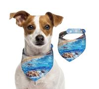 Pañuelo de algodón de doble cara para cumpleaños de perro, lavable, diseño de ciudad de cuento de hadas, baberos para perros pequeños, medianos y grandes, unisex, para perros, gatos, mascotas, mediano