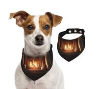 Pañuelo de algodón de doble cara para cumpleaños de perro, lavable, diseño de horno mágico antiguo, baberos para perros pequeños, medianos y grandes, unisex, para perros, gatos, mascotas, mediano