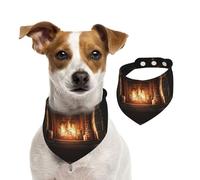 Pañuelo de algodón de doble cara para cumpleaños de perro, lavable, diseño de horno mágico antiguo, baberos para perros pequeños, medianos y grandes, unisex, para perros, gatos, mascotas, grande