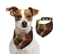 Pañuelo de algodón de doble cara para cumpleaños de perro, lavable, diseño de leopardo perdido, baberos para perros pequeños, medianos y grandes, unisex, perros, gatos, mascotas, grande