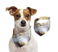 Pañuelo de algodón de doble cara para cumpleaños de perro, lavable, lindo gato perdido en el pensamiento, baberos para perros pequeños, medianos y grandes, unisex, perros, gatos, mascotas pequeñas