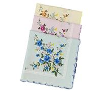 Pañuelo De Algodón Elegante De 3/6 Piezas Diseño Compacto Para Llevar Todos Los Días Pañuelo De Algodón Que No Se Decolora