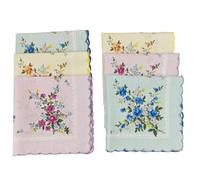 Pañuelo De Algodón Elegante De 3/6 Piezas Diseño Compacto Para Llevar Todos Los Días Pañuelo De Algodón Que No Se Decolora