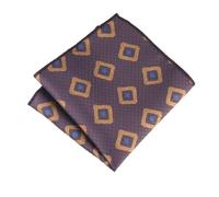 Pañuelo de bolsillo 2 pañuelos de bolsillo 24 cm, elegantes, poliéster, con estampado floral, color blanco y marrón, for caballero, for bodas, fiestas ocasiones especiales(Color11)