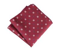 Pañuelo de bolsillo 2 pañuelos de bolsillo 24 cm, elegantes, poliéster, con estampado floral, color blanco y marrón, for caballero, for bodas, fiestas ocasiones especiales(Color5)