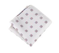 Pañuelo de bolsillo 2 pañuelos de bolsillo 24 cm, elegantes, poliéster, con estampado floral, color blanco y marrón, for caballero, for bodas, fiestas ocasiones especiales(Color18)