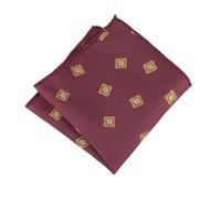 Pañuelo de bolsillo 2 pañuelos de bolsillo 24 cm, elegantes, poliéster, con estampado floral, color blanco y marrón, for caballero, for bodas, fiestas ocasiones especiales(Color2)