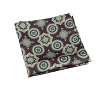 Pañuelo de bolsillo 2 pañuelos de bolsillo cuadrados moda for hombre, suaves, color marrón y verde, con lunares flores, for bodas negocios(Color21)