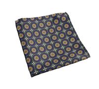 Pañuelo de bolsillo 2 pañuelos de bolsillo cuadrados moda for hombre, suaves, color marrón y verde, con lunares flores, for bodas negocios(Color23)