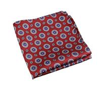 Pañuelo de bolsillo 2 pañuelos de bolsillo cuadrados moda for hombre, suaves, color marrón y verde, con lunares flores, for bodas negocios(Color29)