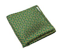 Pañuelo de bolsillo 2 pañuelos de bolsillo cuadrados moda for hombre, suaves, color marrón y verde, con lunares flores, for bodas negocios(Color2)