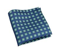 Pañuelo de bolsillo 2 pañuelos de bolsillo cuadrados moda for hombre, suaves, color marrón y verde, con lunares flores, for bodas negocios(Color32)