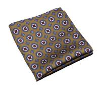 Pañuelo de bolsillo 2 pañuelos de bolsillo cuadrados moda for hombre, suaves, color marrón y verde, con lunares flores, for bodas negocios(Color9)