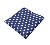 Pañuelo de bolsillo 2 pañuelos de bolsillo lunares for hombre, algodón, blanco y azul marino, for vestido formal, boda, fiesta, traje, bufanda, toalla pecho for novio(Color11)