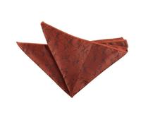 Pañuelo de bolsillo 2 pañuelos florales de 24 cm for hombre, pañuelo bolsillo marrón y rojo, tejido, toalla pequeña, for esmoquin(Color2)