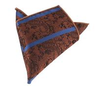 Pañuelo de bolsillo 2 toallas de bolsillo for traje hombre, poliéster, con diseño bordado retro, pequeñas y cuadradas(Color11)