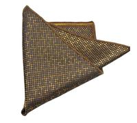 Pañuelo de bolsillo Pañuelo cuadrado de bolsillo 23 cm for hombre, for vestir, for el pecho, for negocios, formal, color marrón dorado claro(Color9)