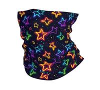 Pañuelo de Cabeza Estampado de estrellas coloridas Calentador de Cuello