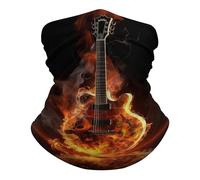 Pañuelo De Cabeza Guitarra De Fuego Durable Polainas De Cuello Prima Pasamontañas para Hombre Motocicleta Adulto
