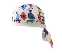 Pañuelo De Cabeza Pañuelo Transpirable Y Ajustable Con Estampado De Peces