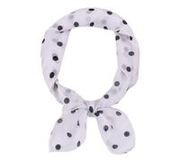 Pañuelo de cuello con puntos para mujer, para atuendo casual y formal, bufanda cuadrada única con puntos, pañuelo de tul cuadrado, blanco, Talla única