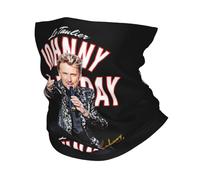 Pañuelo de cuello personalizado de Johnny Hallyday French Rock para esquí y ciclismo, para hombre y mujer, bufanda envolvente pasamontañas de cantante francés