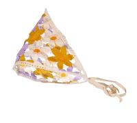 Pañuelo de ganchillo para mujer, bandana de ganchillo para mujer, bandana de ganchillo con diseño floral, 50 x 26 x 0,3 cm, accesorios de cubierta de pelo de flores para peinar el cabello, decoración