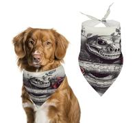 Pañuelo de Pascua con rosa roja sobre serpiente, para perros pequeños, medianos y grandes, gatos, bufanda para mascotas, baberos lindos de poliéster. Bufanda triangular para mascotas, regalo