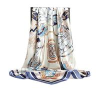 Pañuelo de satén para el cabello Bufanda cuadrada de satén con estampado chal seda for mujer, bandas for el pelo Retro, pañuelo for la cabeza, diadema, Bandana Para decoración(38)