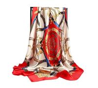 Pañuelo de satén para el cabello Bufanda cuadrada de satén con estampado chal seda for mujer, bandas for el pelo Retro, pañuelo for la cabeza, diadema, Bandana Para decoración(3)