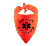 Pañuelo de servicio de terapia para perro, bufanda de apoyo emocional para perro, regalo de cumpleaños para mascotas