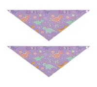 Pañuelo de temporada con diseño de animal Dino Roar con botones a presión para mascotas para niños y niñas, lindos accesorios de vacaciones para mascotas, decoración para perros y gatos, talla L
