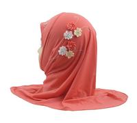 Pañuelo decorativo para niña con diamantes de imitación, diseño floral y tela elástica para fiestas, escuela y eventos especiales (colores surtidos), Sandía, sandía