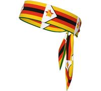 Pañuelo Deportivo con la Bandera de Zimbabue. Secado rápido y Absorbe la Humedad. Ideal para Entrenar. Ligero y Transpirable.