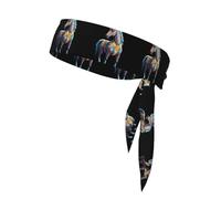 Pañuelo Deportivo para la Cabeza con Imagen de tótem de Caballo de Dios, de Secado rápido, Que Absorbe la Humedad, para Mujeres, niñas y Hombres, Ideal para Entrenar. Ligero y Transpirable.