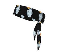 Pañuelo Deportivo para la Cabeza con Imagen de un Fantasma sosteniendo un Globo de Amor. De Secado rápido, Absorbe la Humedad. para Mujeres, niñas y Hombres. Ideal para Hacer Ejercicio. Ligero y tra