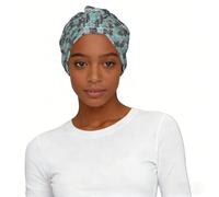 Pañuelo elástico universal con estampado de flores de dalia, ligero, transpirable, para mujer