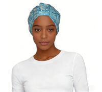 Pañuelo elástico universal con estampado de mapa de Grecia, ligero, transpirable, para mujer