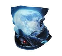 Pañuelo gótico mecánico con diseño de guadaña roja brillante, diadema, toalla para hombres y mujeres, máscara deportiva multifuncional