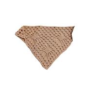 Pañuelo LaceHead, Diadema Triangular ahuecada de Ganchillo con Hilo algodón for Mujer, Multicolor(Khaki)