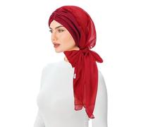 Pañuelo musulmán para mujer, gasa de alta calidad, moderno, hijab islámico, calidad turca, bufanda de bambú para la cabeza para mujeres con pérdida de cabello, pacientes con cáncer, tocado turbante, O