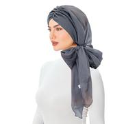 Pañuelo musulmán para mujer, gasa de alta calidad, moderno, hijab islámico, calidad turca, bufanda de bambú para la cabeza para mujeres con pérdida de cabello, pacientes con cáncer, tocado turbante, O