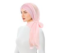 Pañuelo musulmán para mujer, gasa de alta calidad, moderno, hijab islámico, calidad turca, bufanda de bambú para la cabeza para mujeres con pérdida de cabello, pacientes con cáncer, tocado turbante, O