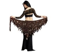Pañuelo para Danza del Vientre Espectáculo Cinturones De Danza Oriental For El Vientre Con Lentejuelas Sirena, Disfraces Mujer, Pañuelos En La Cadera Del , Bufanda, Cadenas Cintura Bailar(Color-08)