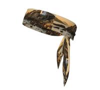 Pañuelo para la cabeza con estampado de faro y gaviota para hombres y mujeres, diadema deportiva que absorbe la humedad, correr, fútbol y pista y campo