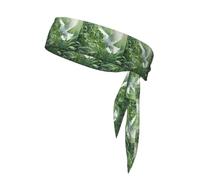 Pañuelo para la cabeza con estampado de hierba y paloma para hombres y mujeres, diadema deportiva que absorbe la humedad, correr, fútbol y pista y campo