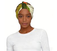 Pañuelo para la cabeza con estampado de pájaro tropical del paraíso, universal, elástico, transpirable, para actividades al aire libre, moda