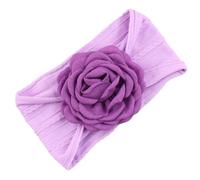 Pañuelo para la cabeza para bebé recién nacido, con flores, hecho a mano, elástico, accesorios para el pelo