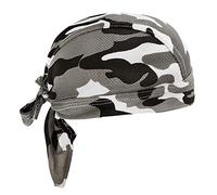 Pañuelo para la cabeza para hombre y mujer, bandana, gorro deportivo, gorro pirata, gorra hip hop, gorra de motorista, transpirable, de algodón, gorro de ciclismo, gorro de moto, Camuflaje Net2, Talla
